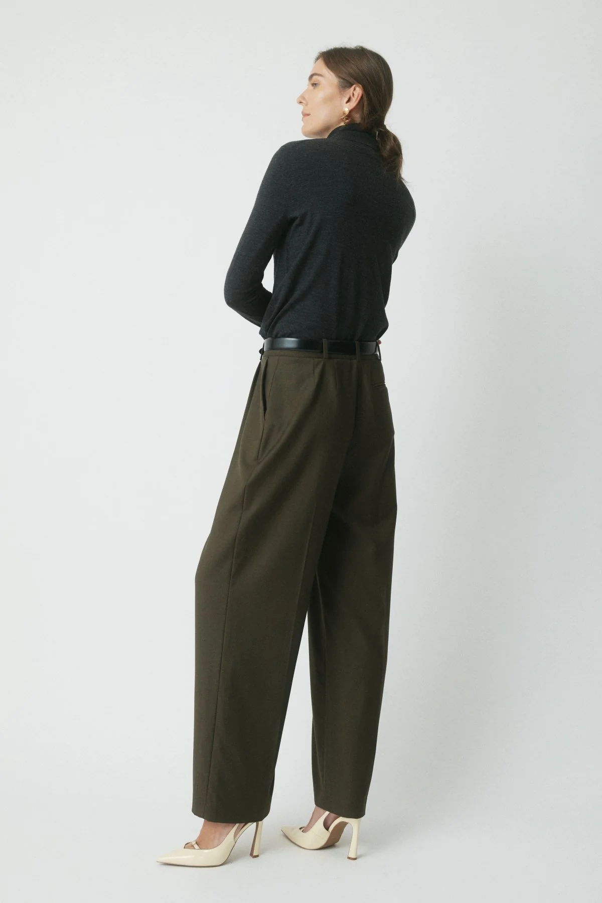 Devon Merino Knit Shirt - Charcoal - Image 4