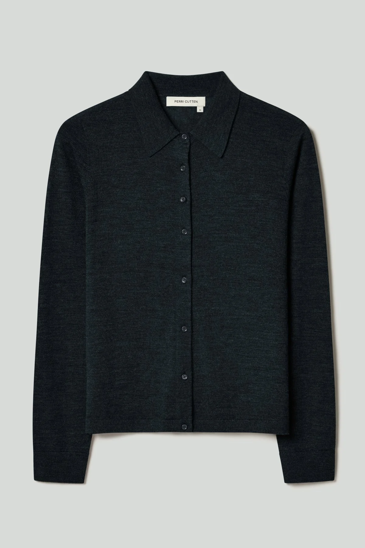 Devon Merino Knit Shirt - Charcoal - Image 7