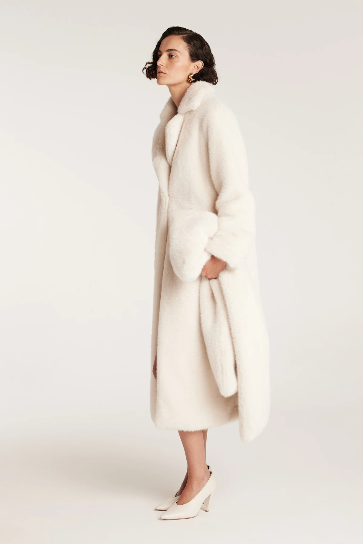 The Shag Coat - Ecru - Image 3