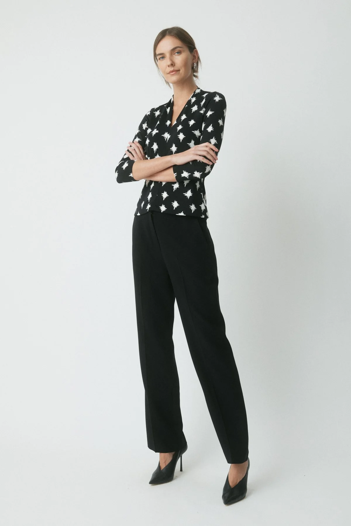 Edith Top - Black/White - Image 3