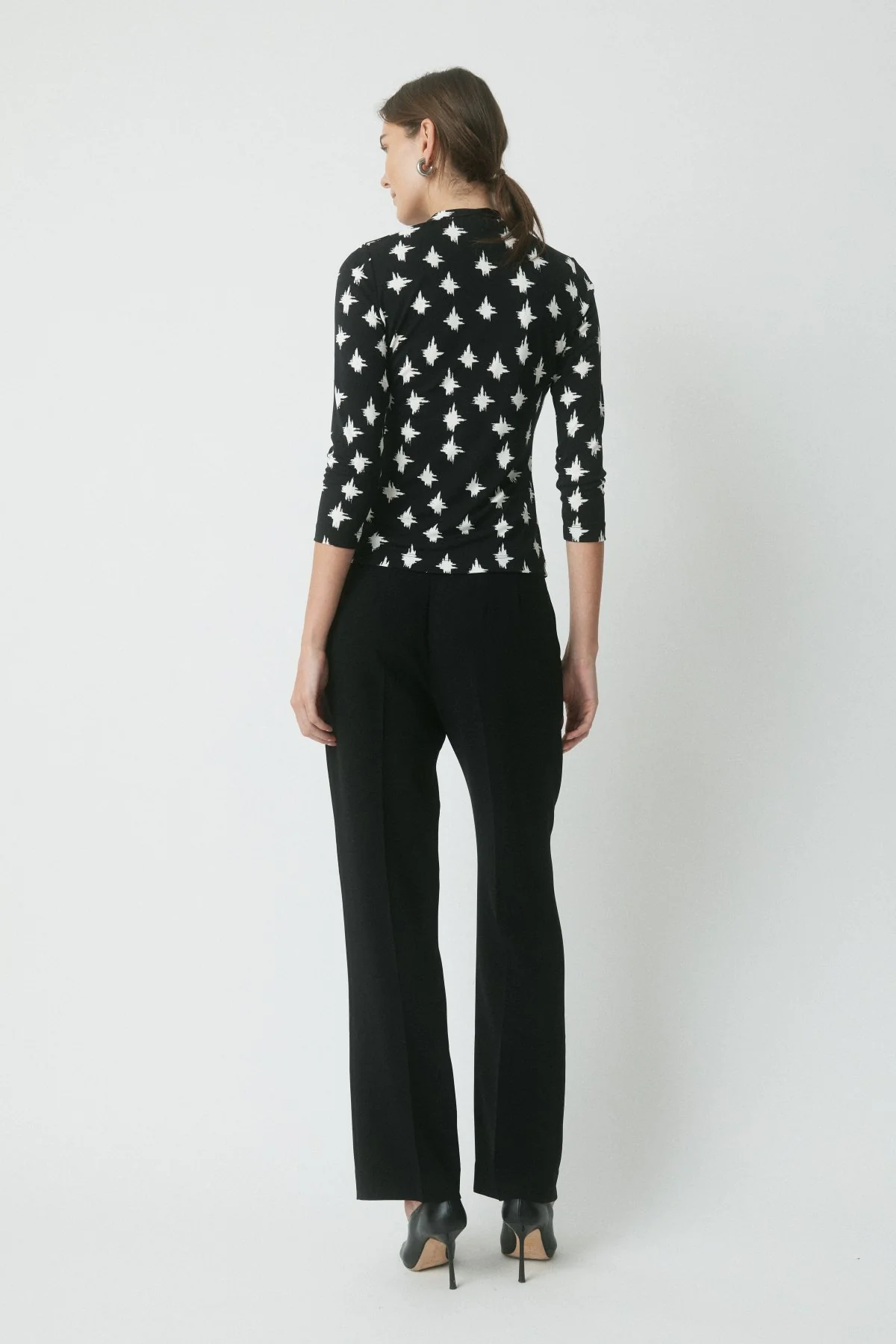 Edith Top - Black/White - Image 4