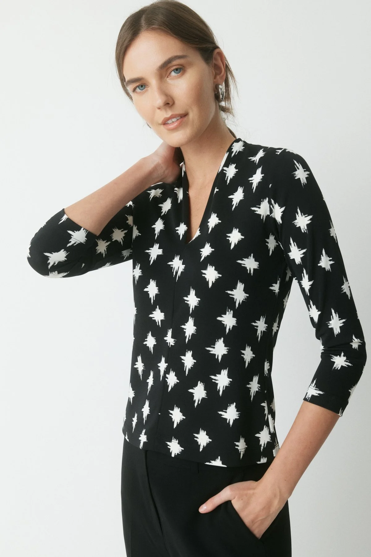 Edith Top - Black/White - Image 5