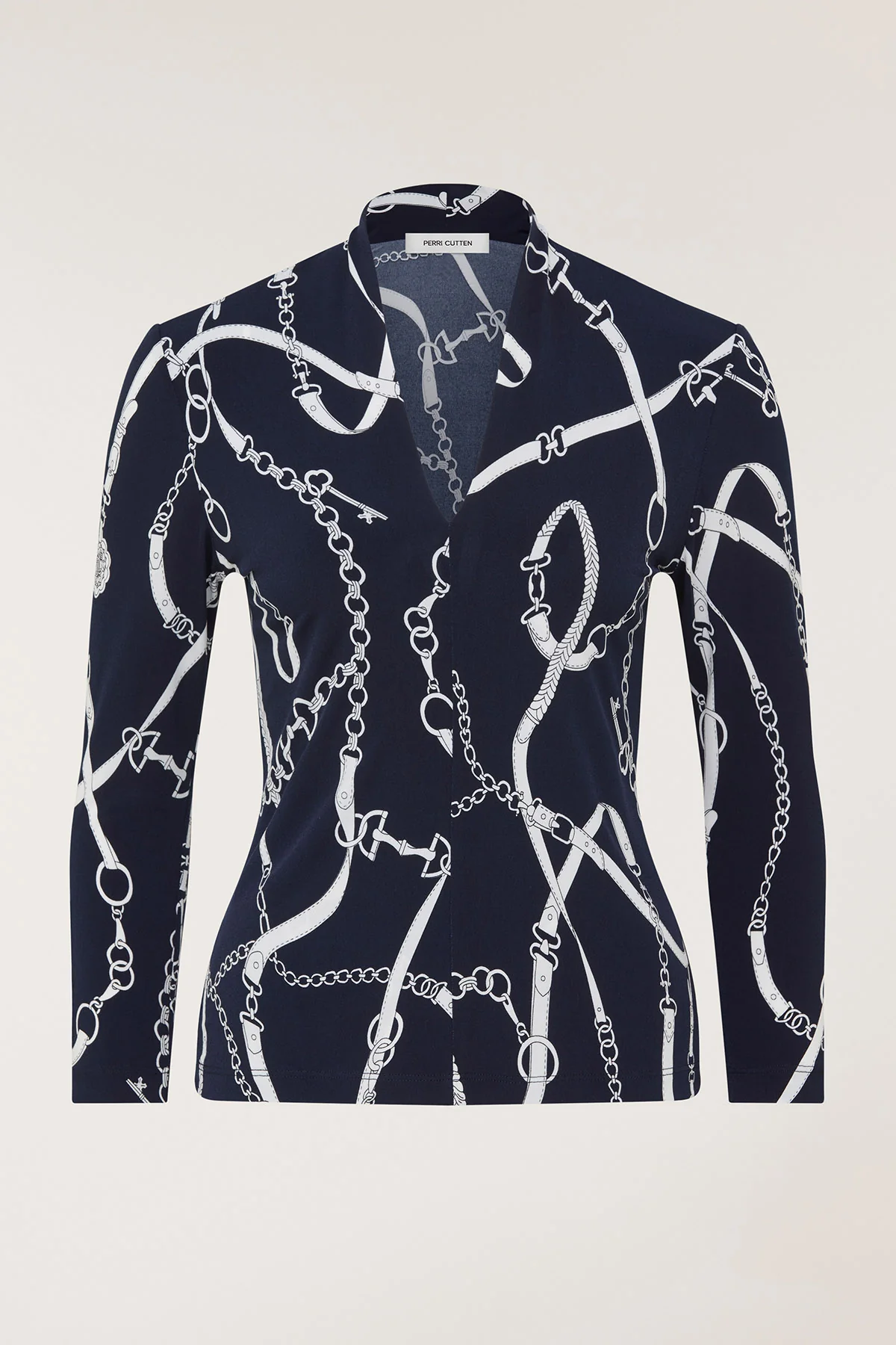 Edith Top - Navy/White - Image 6