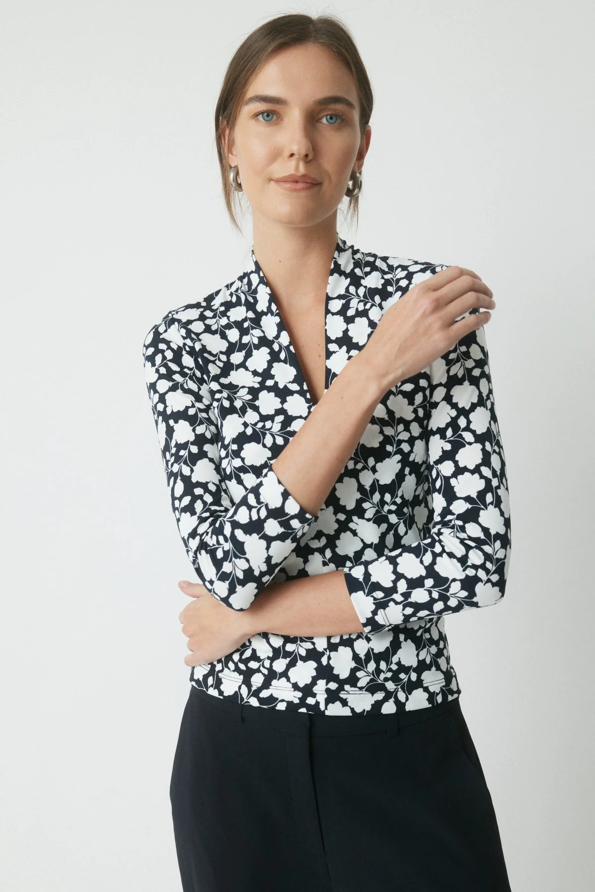 Edith Top - Navy/White - Image 5