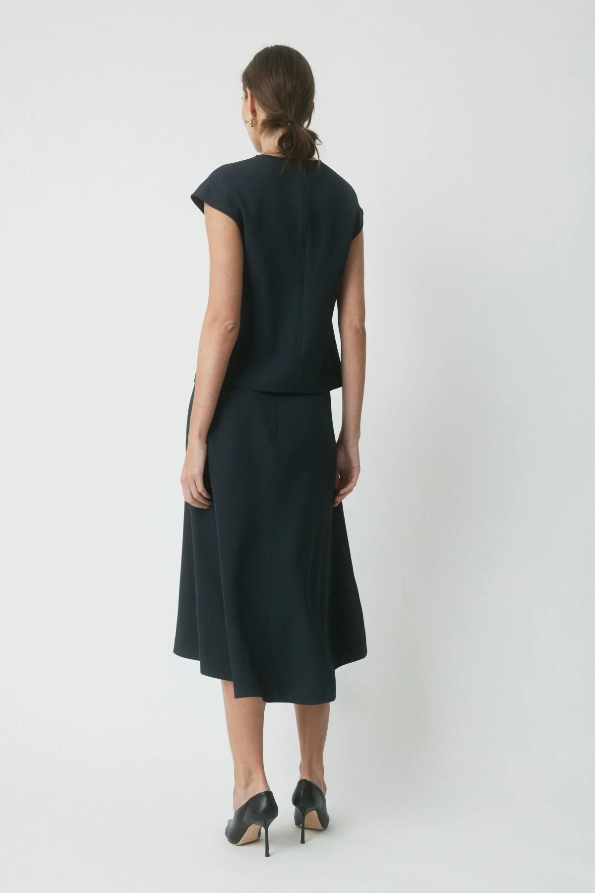Ellie Drape Skirt - Midnight - Image 4