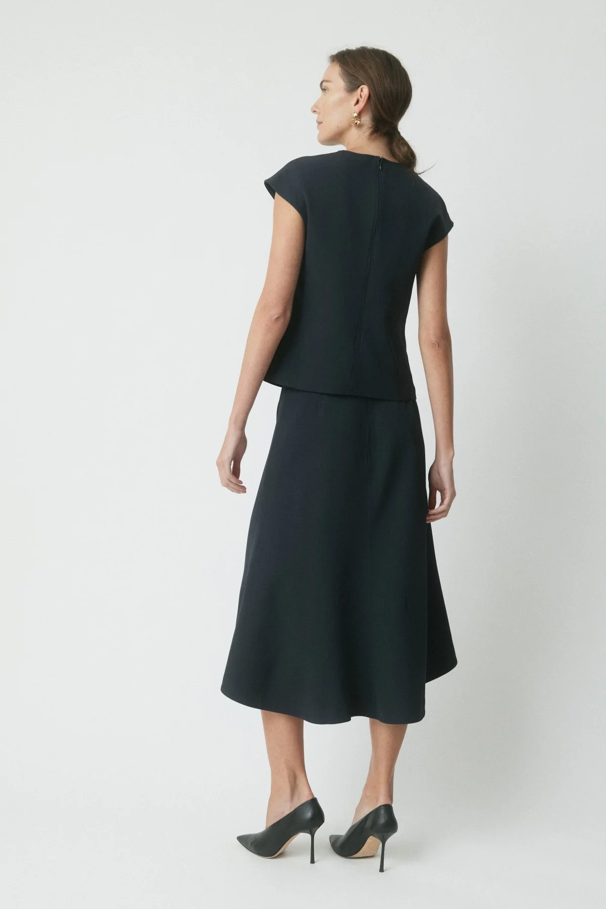 Ellie Drape Skirt - Midnight - Image 5