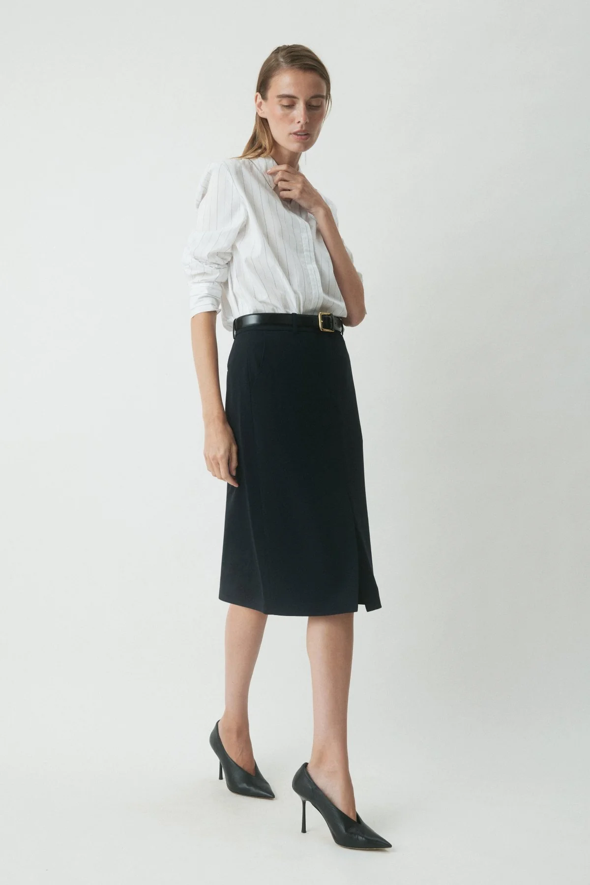 Ellison Skirt - Navy - Image 3