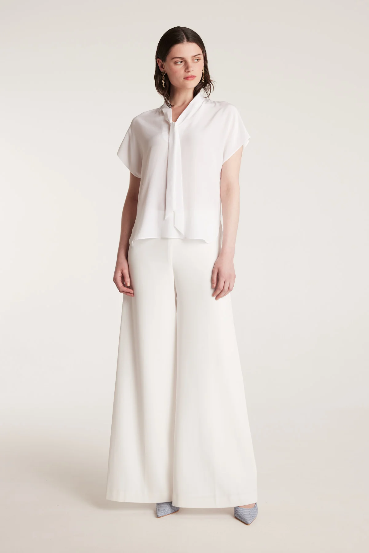 Elly Silk Top - White