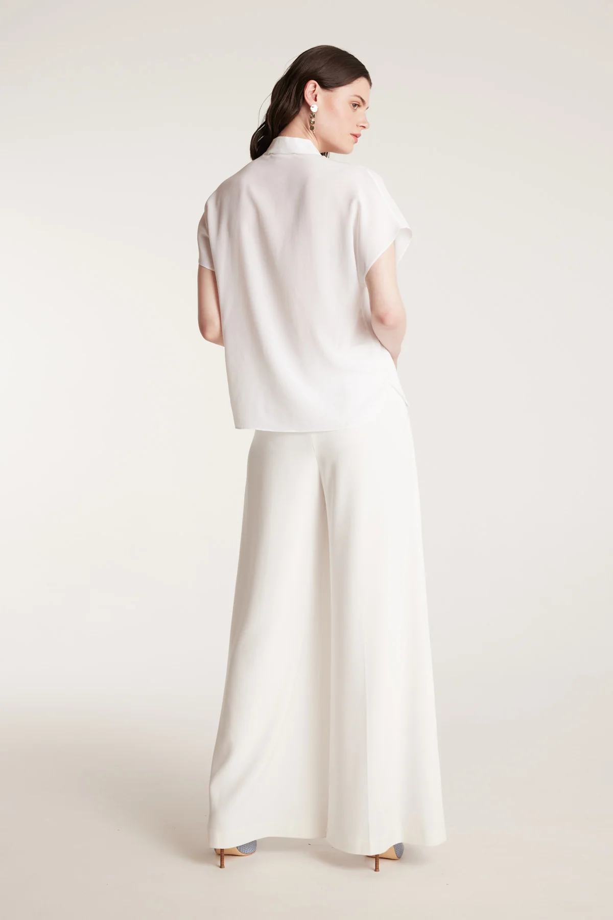 Elly Silk Top - White - Image 4