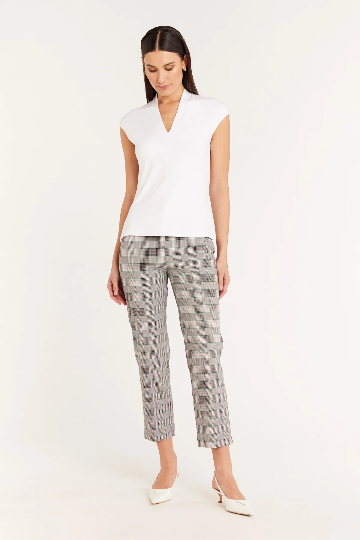 Emmy Jersey Top - White - Image 5