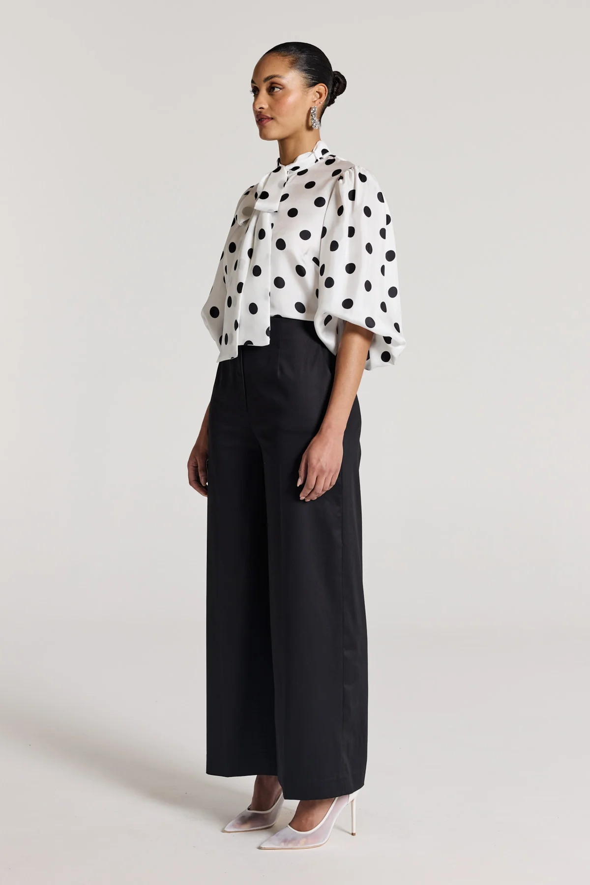 Finn Cotton Pant - Black - Image 4