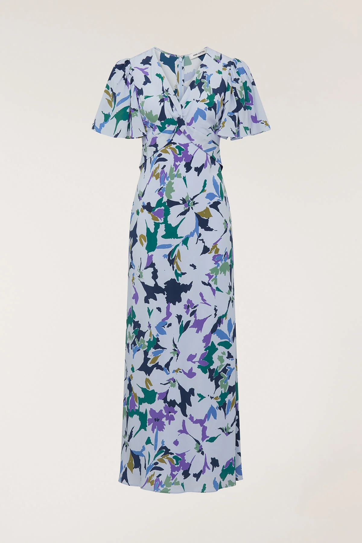 Fleur Silk Dress - Blue Print - Image 6