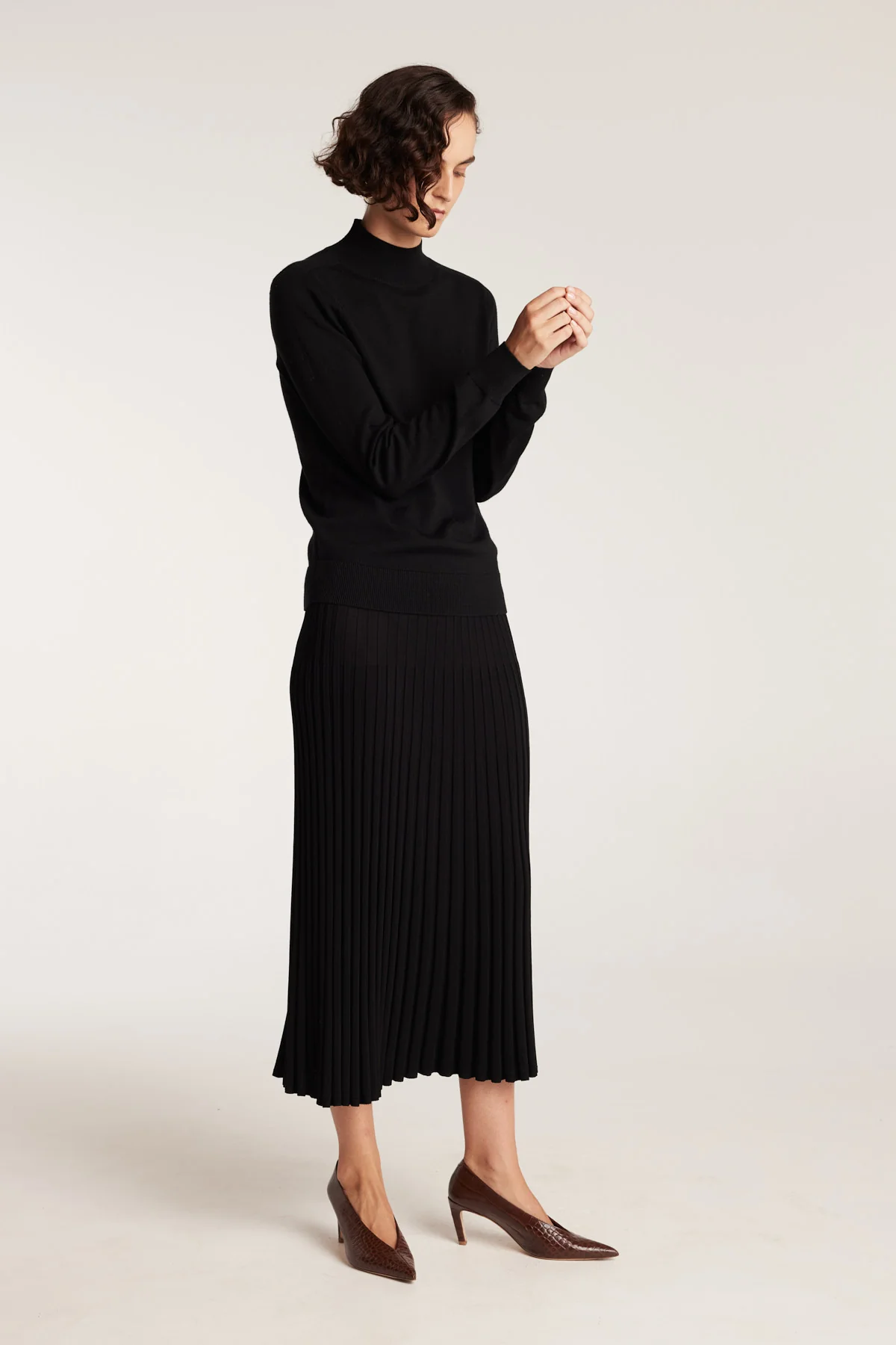 Fortuny Skirt - Black - Image 3