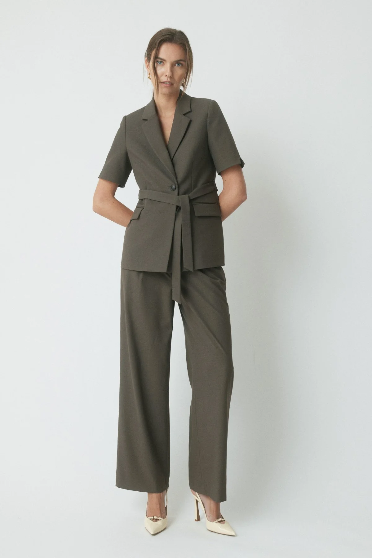 Freja Tailored Pant - Mushroom
