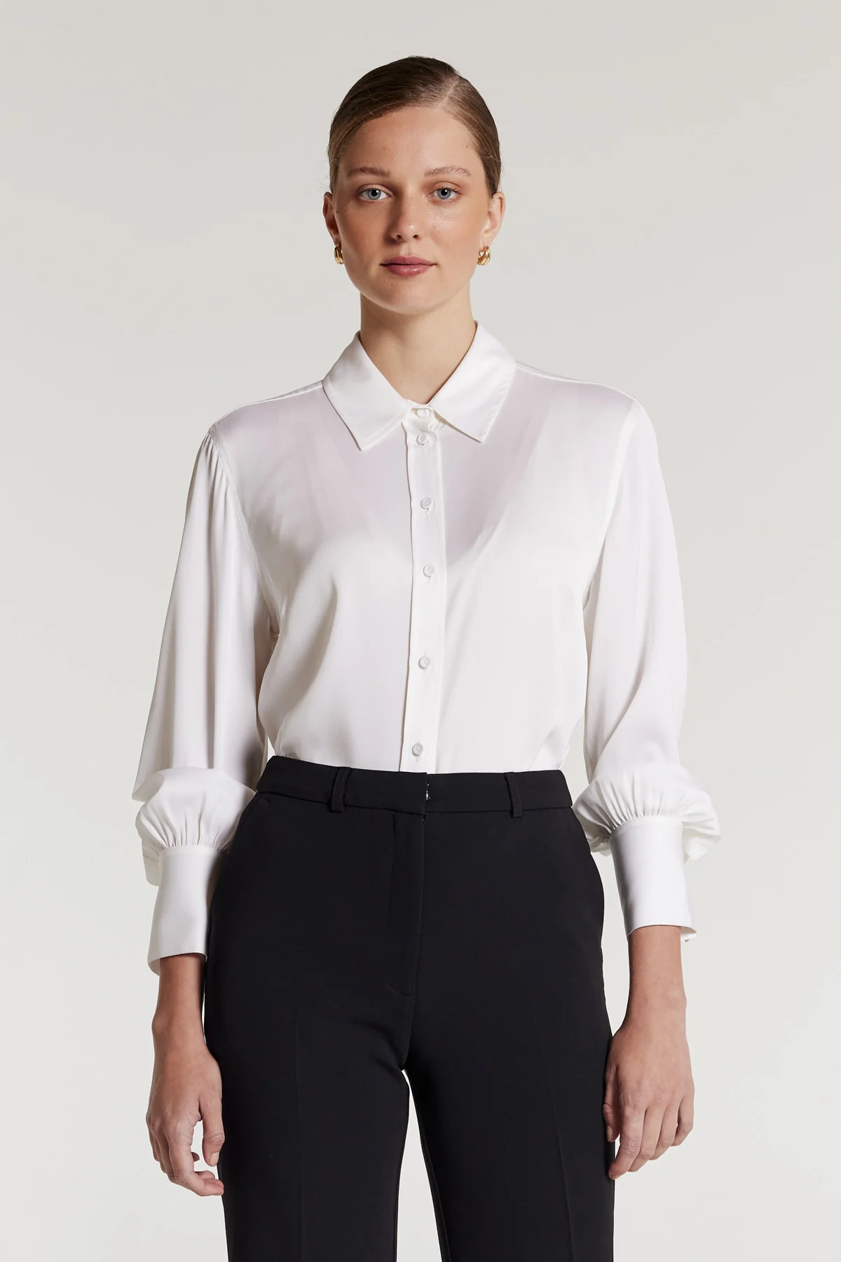 Frida Silk Shirt - Natural - Image 4