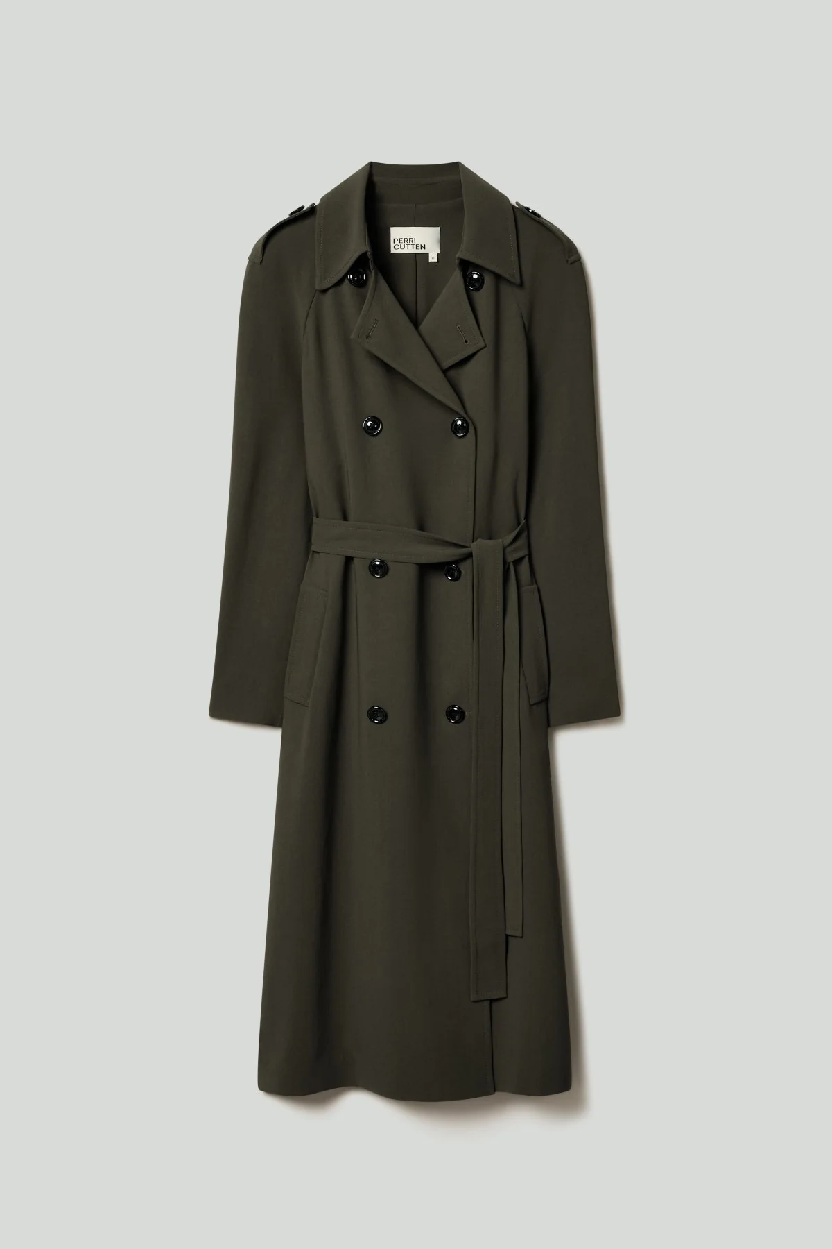 Fynn Trench Coat - Dark Olive - Image 6