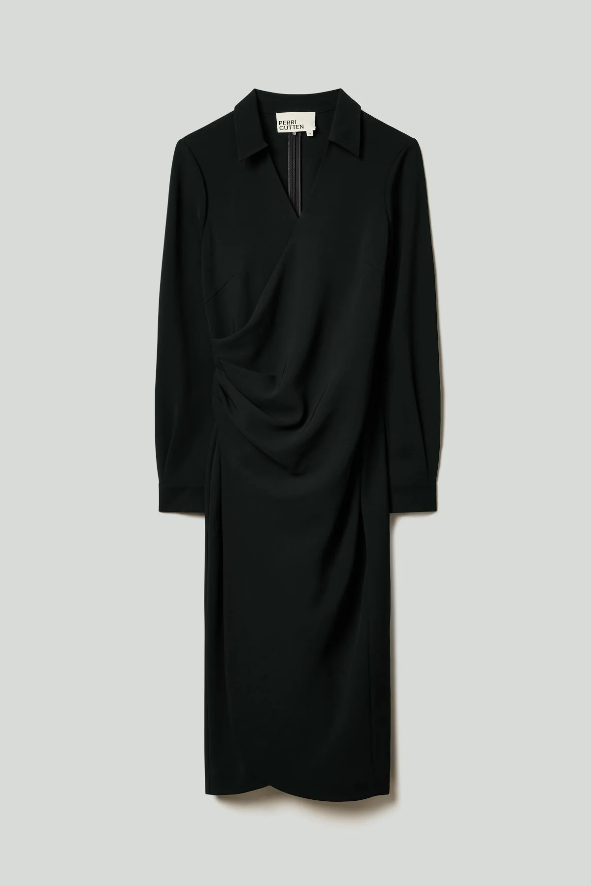 Gaia Wrap Dress - Black - Image 6