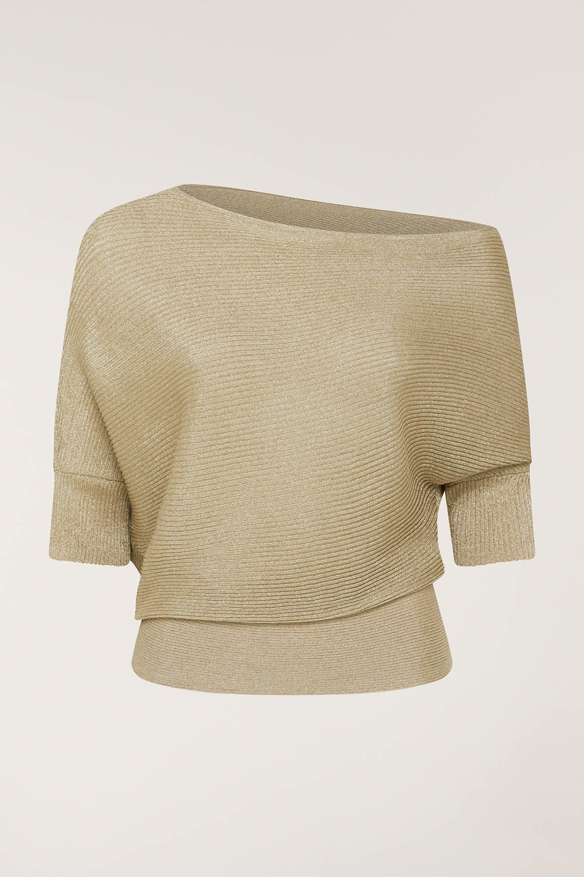 Metallic Knit Top - Gold - Image 6