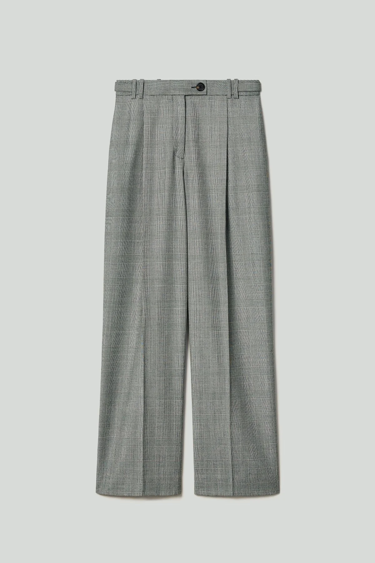 Grace Wool Suit Pant - Charcoal Check - Image 6