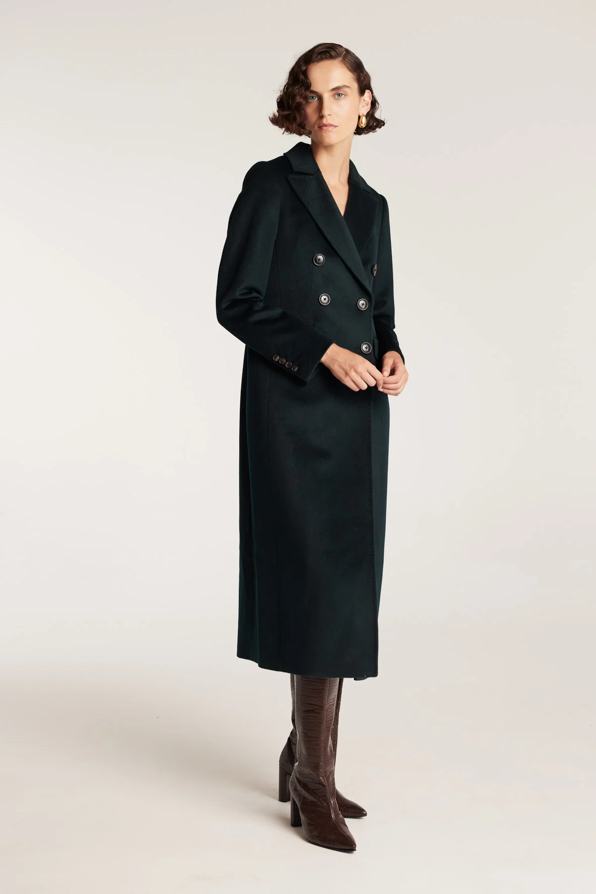 Tailored Coat - Green - Image 3