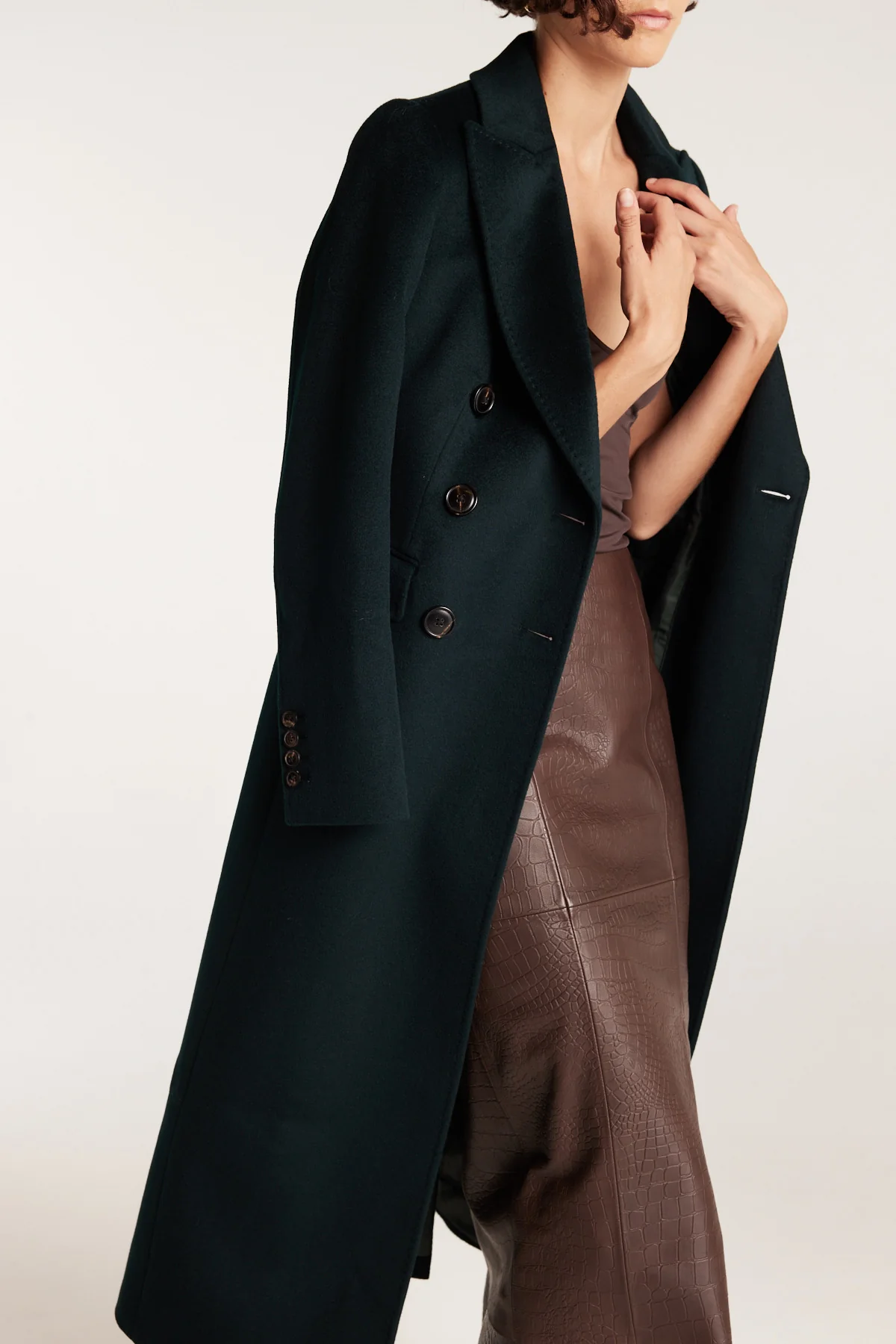 Tailored Coat - Green - Image 6