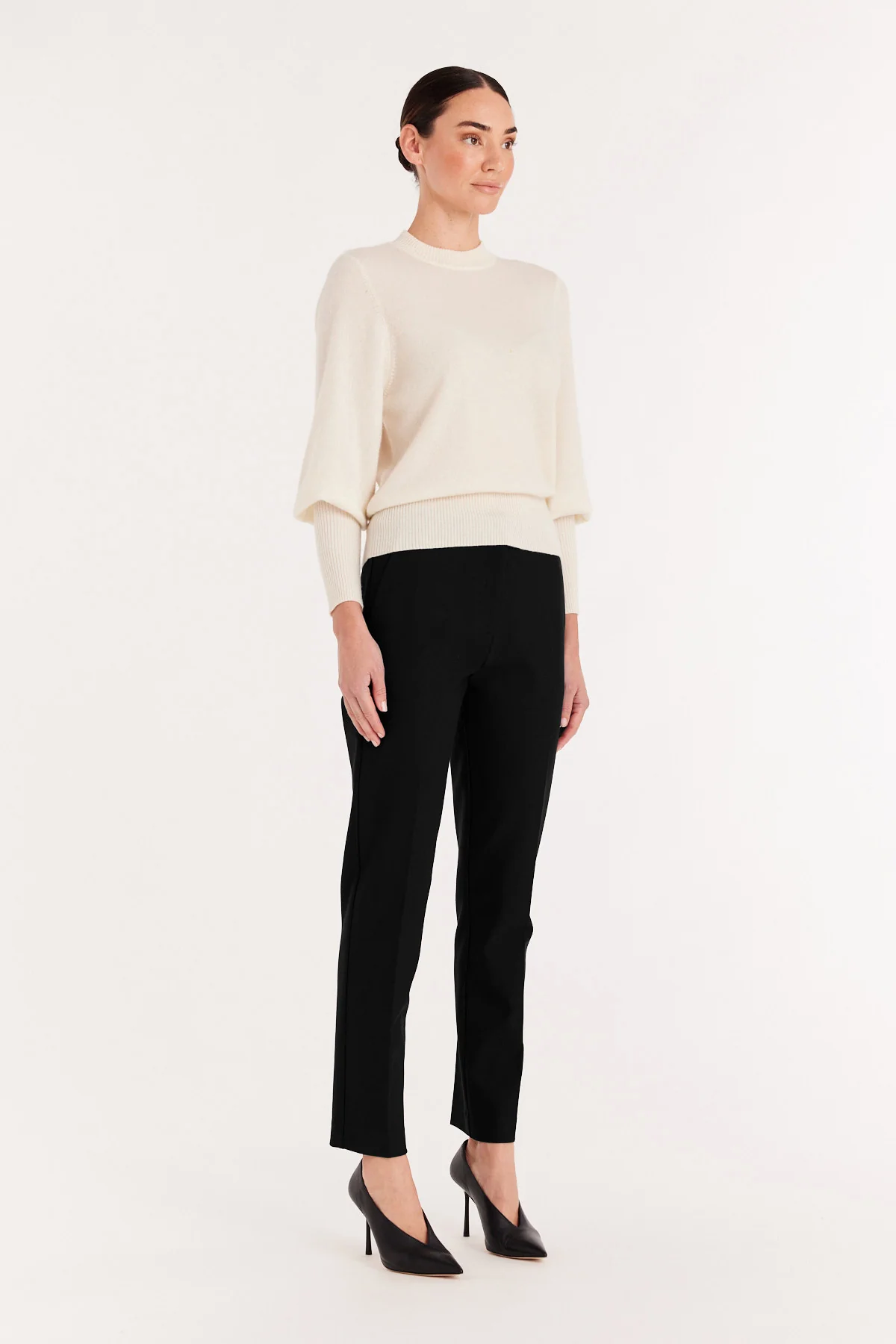 Harper Ponte Pant - Black - Image 3
