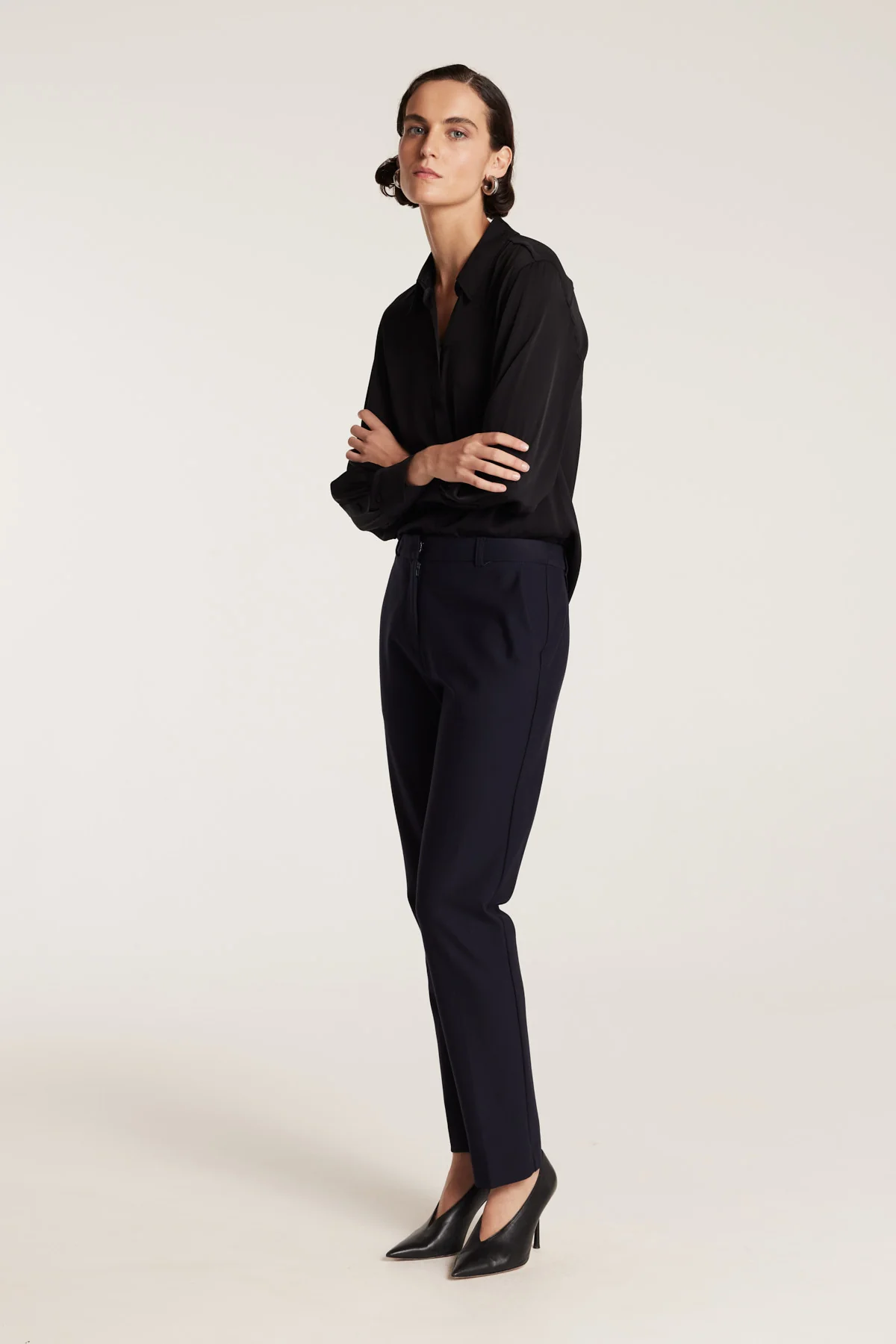 Harper Ponte Pant - Navy - Image 4