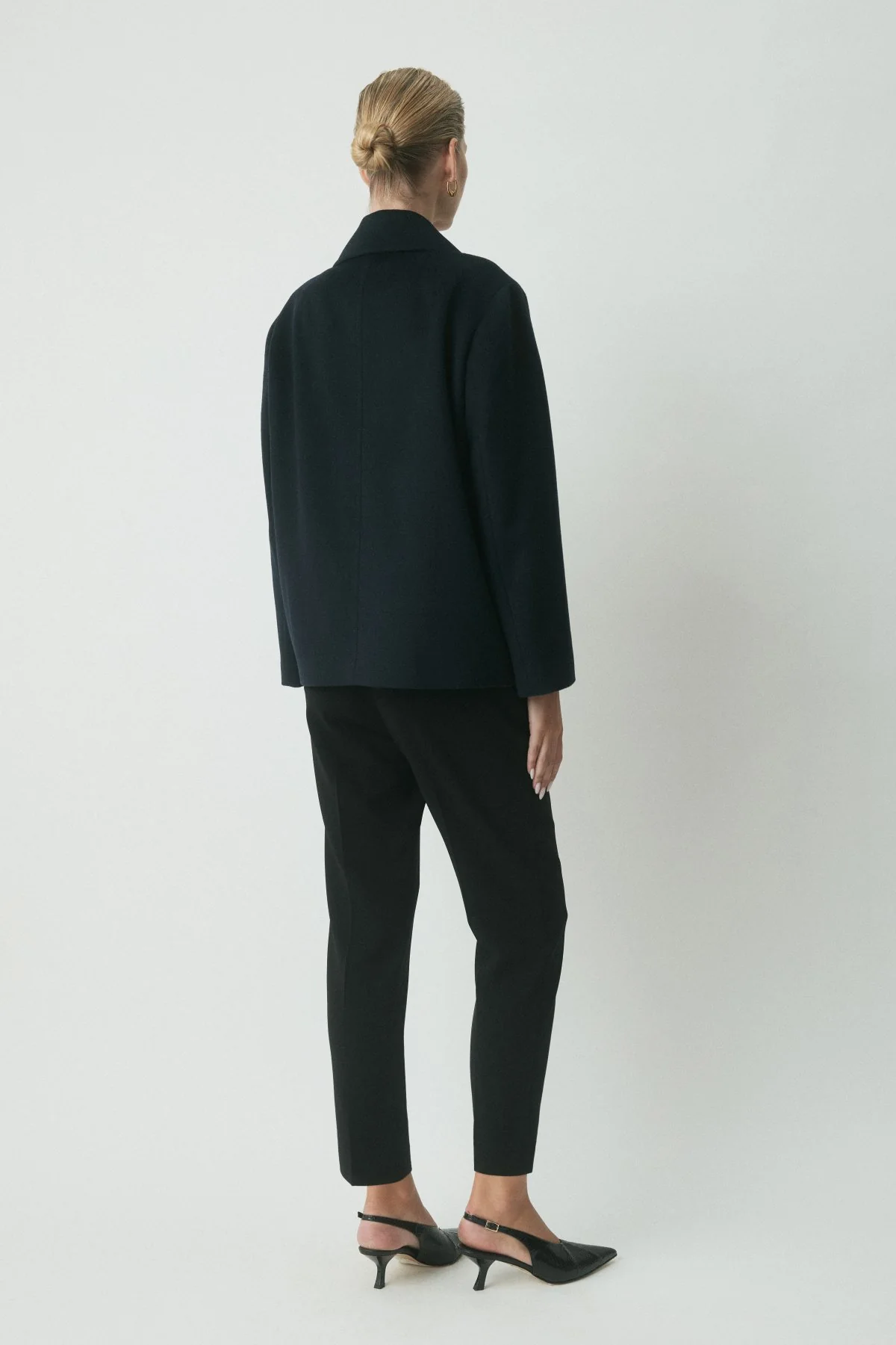 Honore Wool Coat - Navy - Image 4