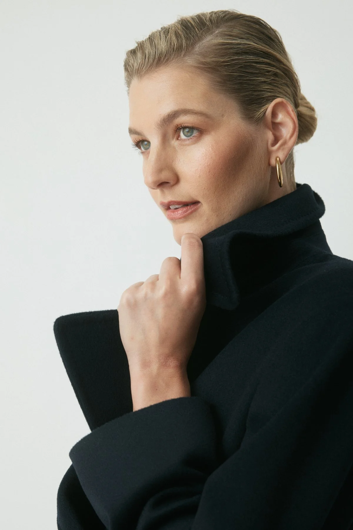Honore Wool Coat - Navy - Image 5