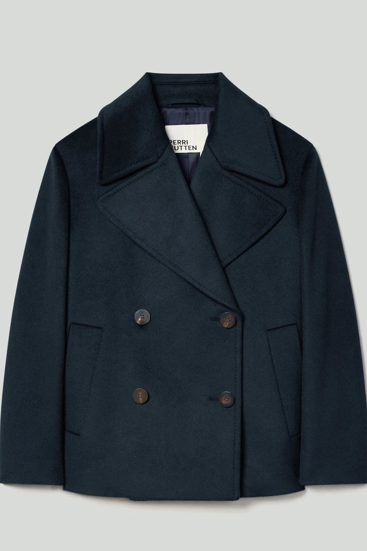 Honore Wool Coat - Navy - Image 6