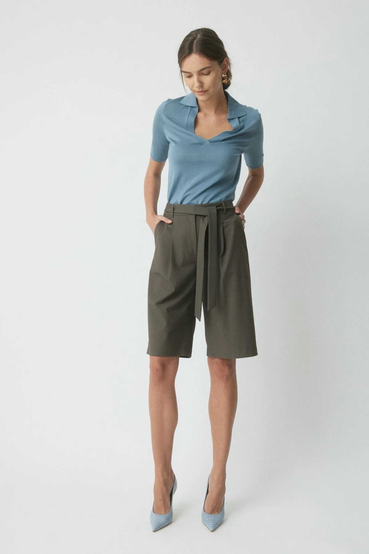 Hunter Superfine Merino Top - Steel Blue - Image 5