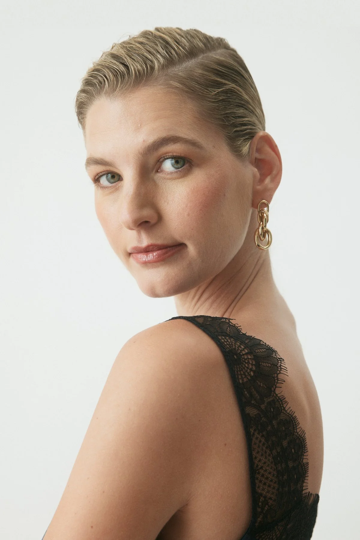 Huxley Silk Lace Camisole - Midnight/Black - Image 2