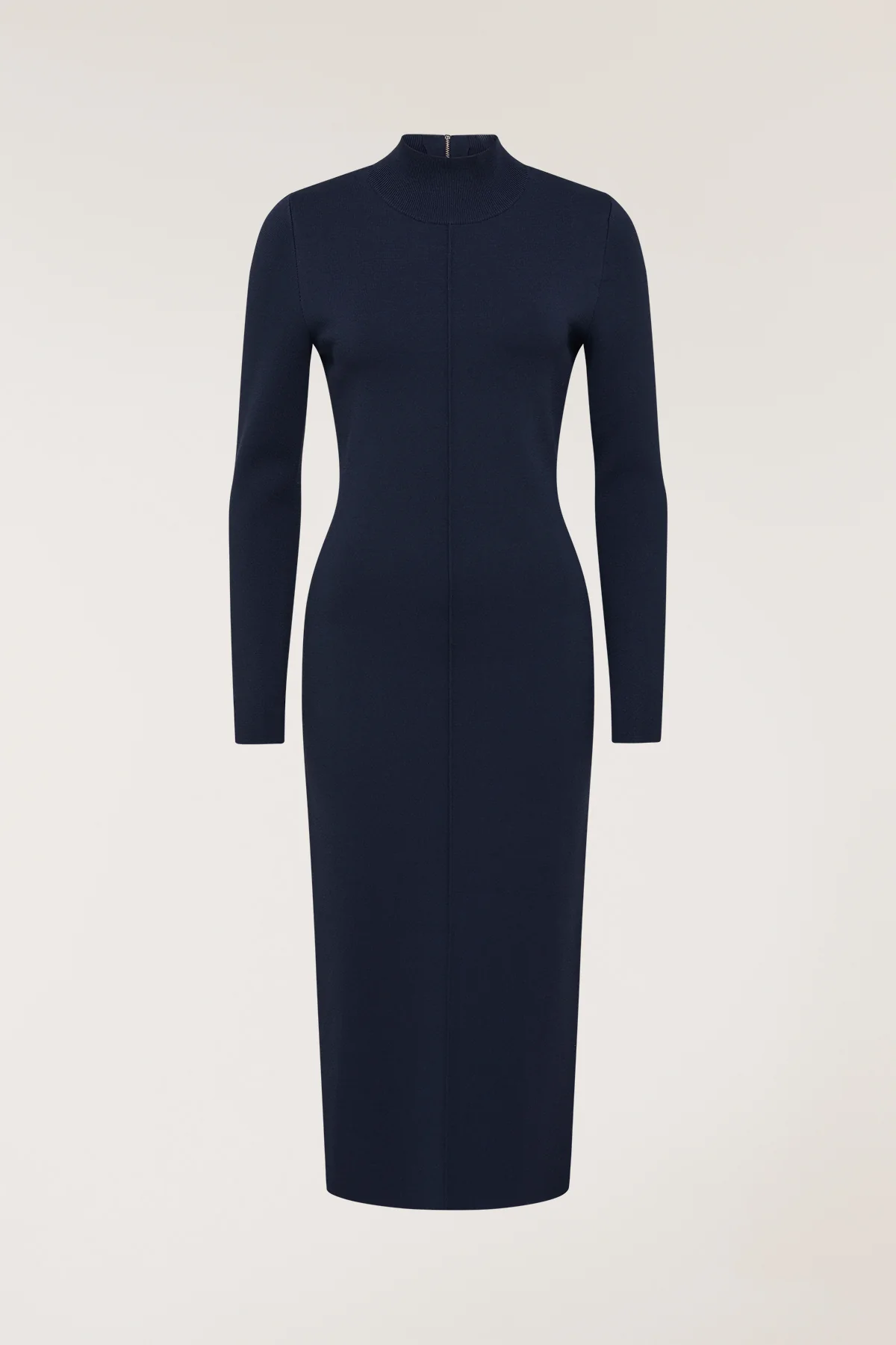 Milano Crepe Knit Dress - Indigo - Image 4