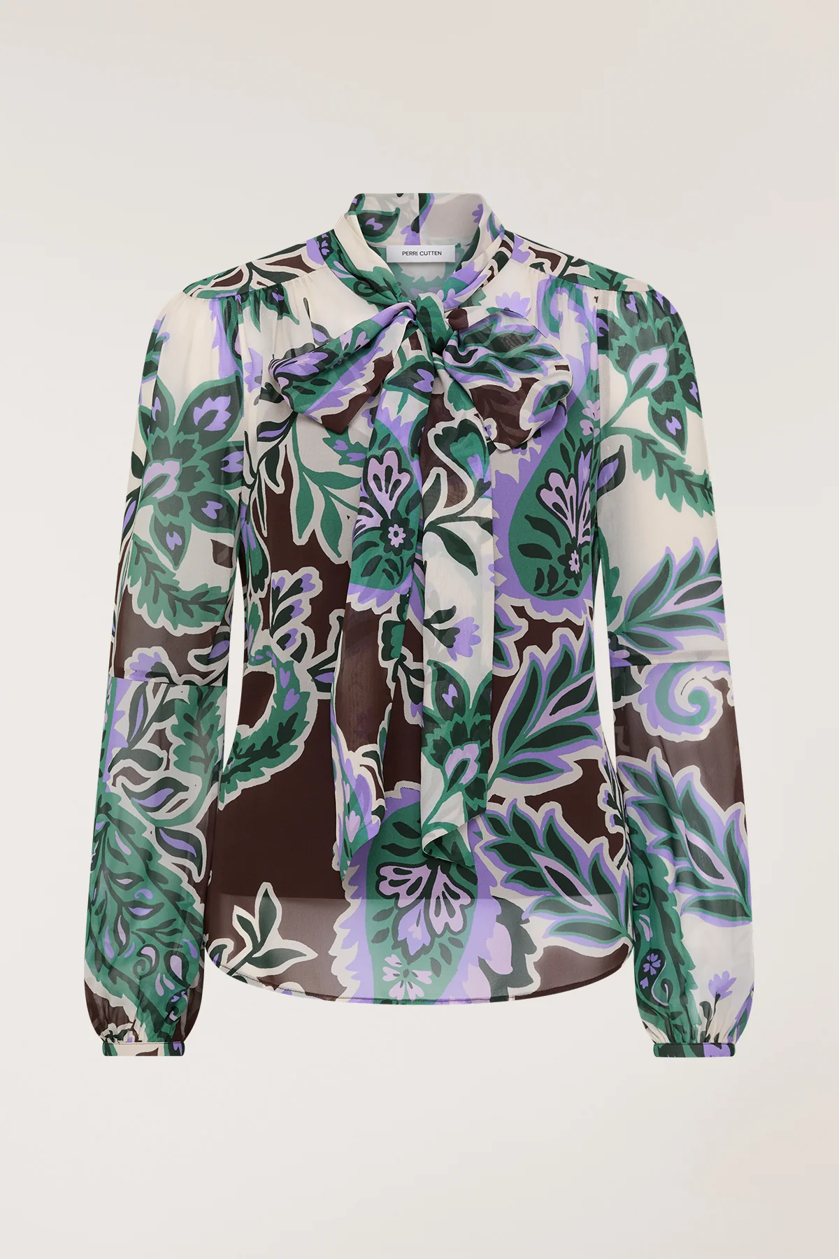 Ines Silk Top - Paisley - Image 3