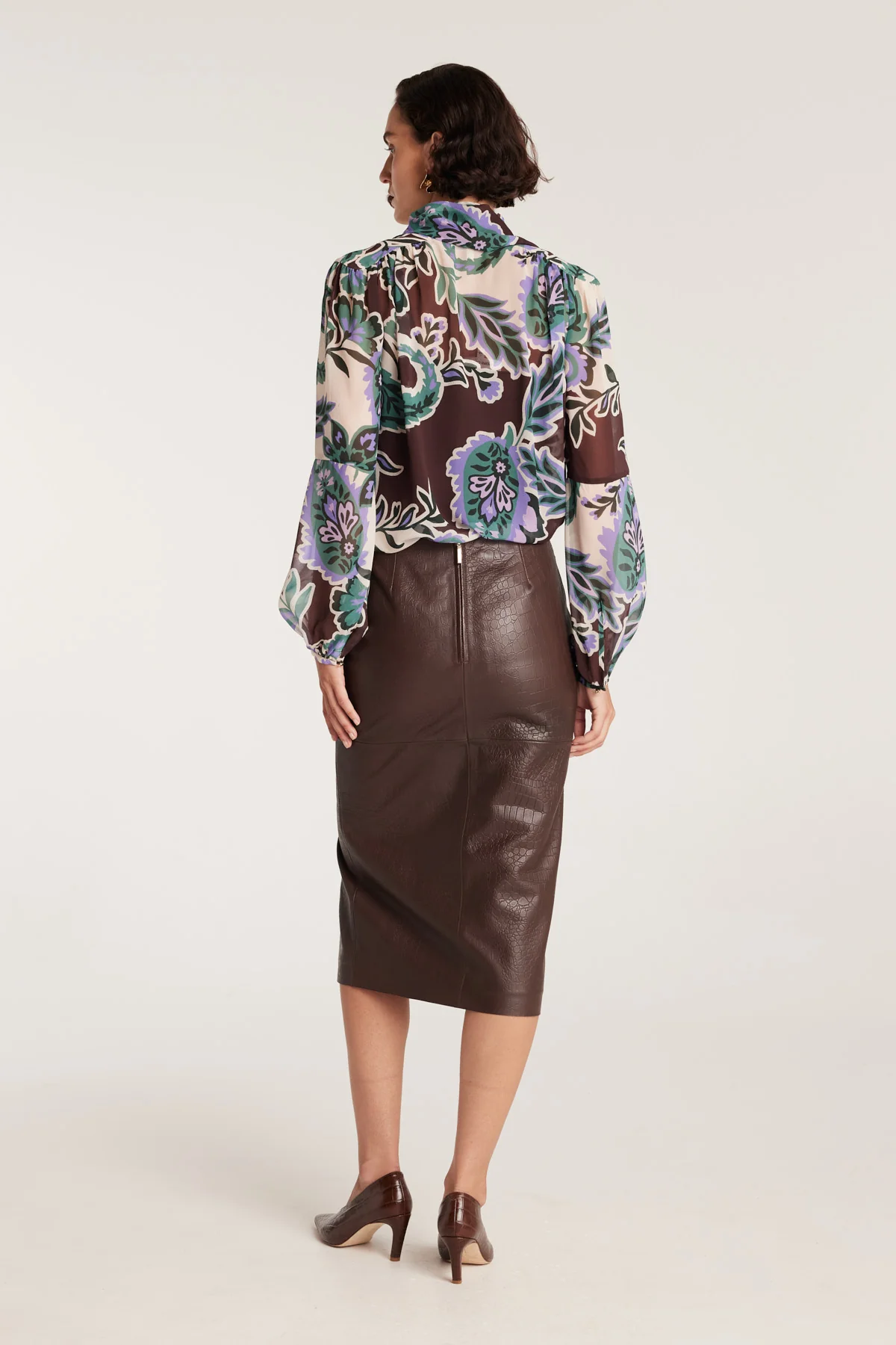 Ines Silk Top - Paisley - Image 5