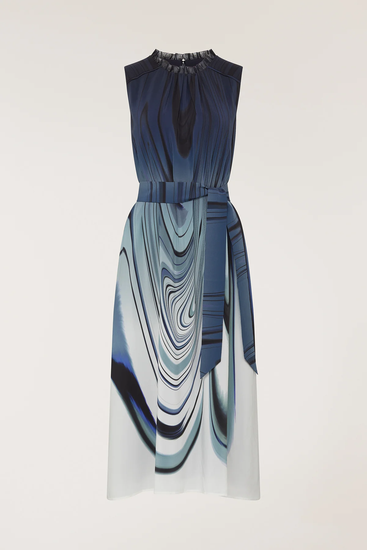 Athena Silk Dress - Ink Blues - Image 6