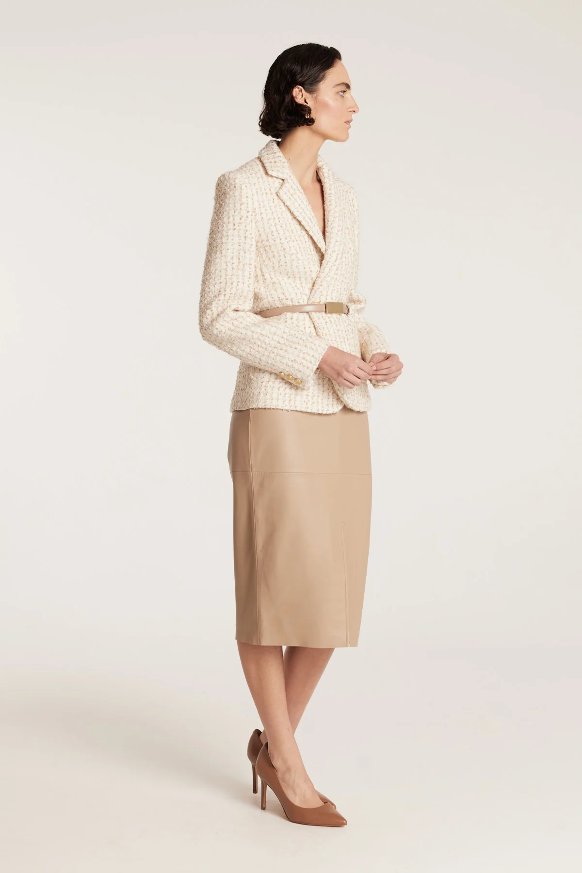 Italian Texture Jacket - Neutral - Image 3