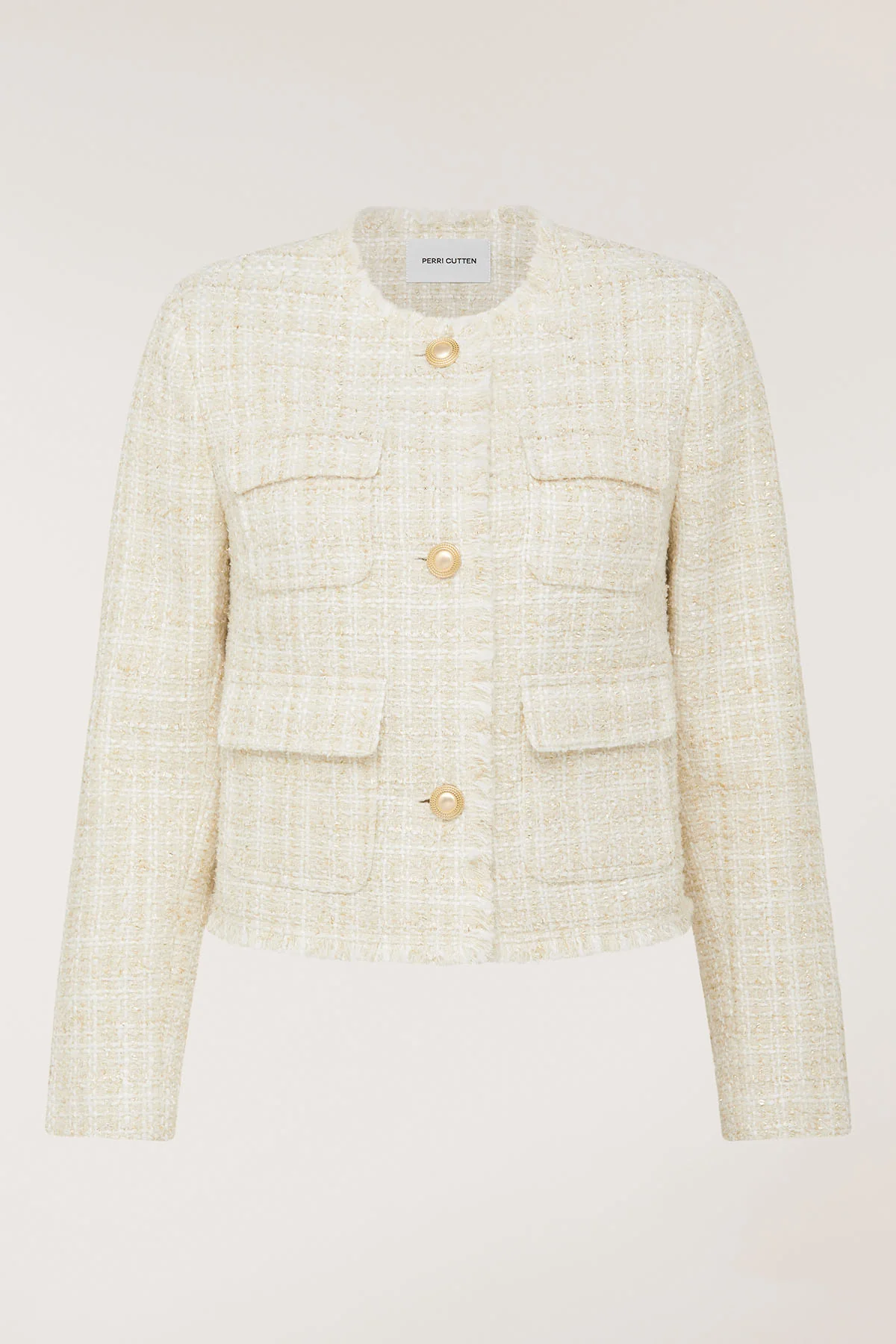 Tweed Jacket - Ivory/Gold - Image 6