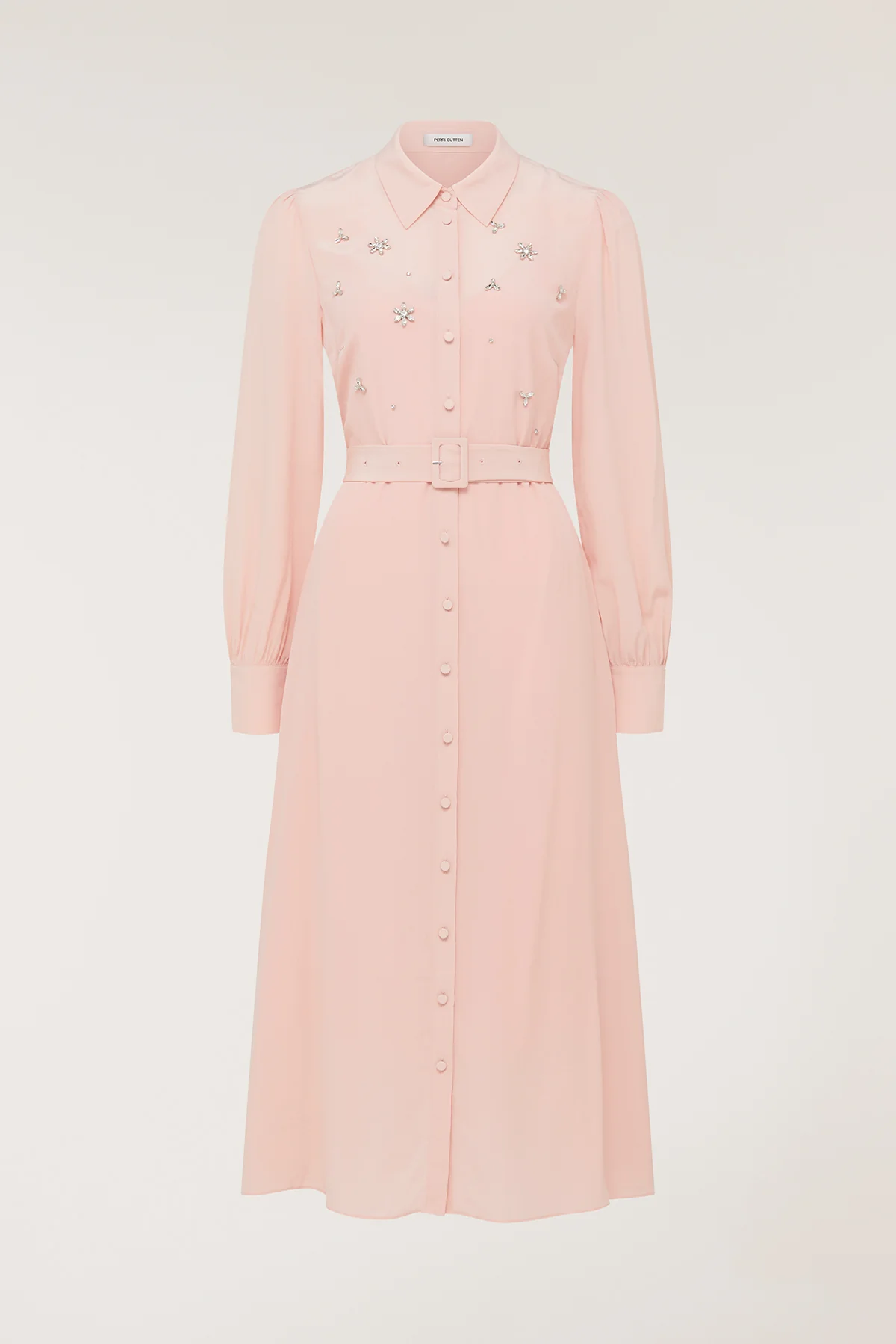 Jewelled Silk Dress - Pink - Image 6