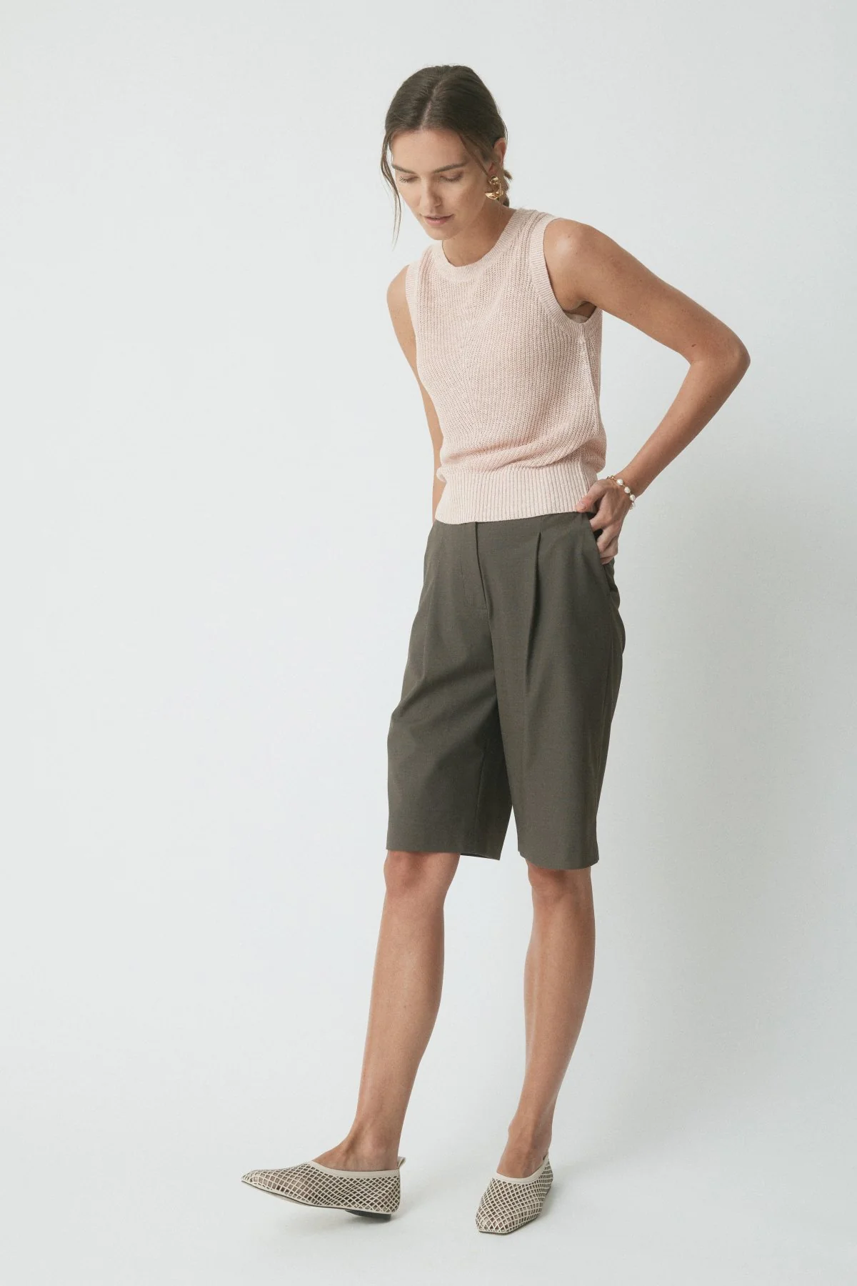 Jordan Linen Knit Top - Blossom - Image 3