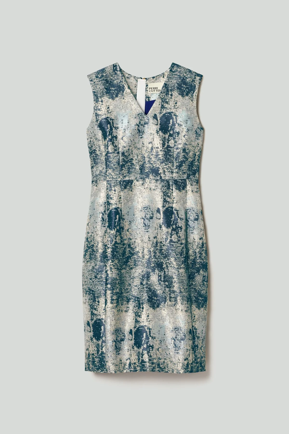 Kaia Evening Dress - Slate Brocade - Image 6
