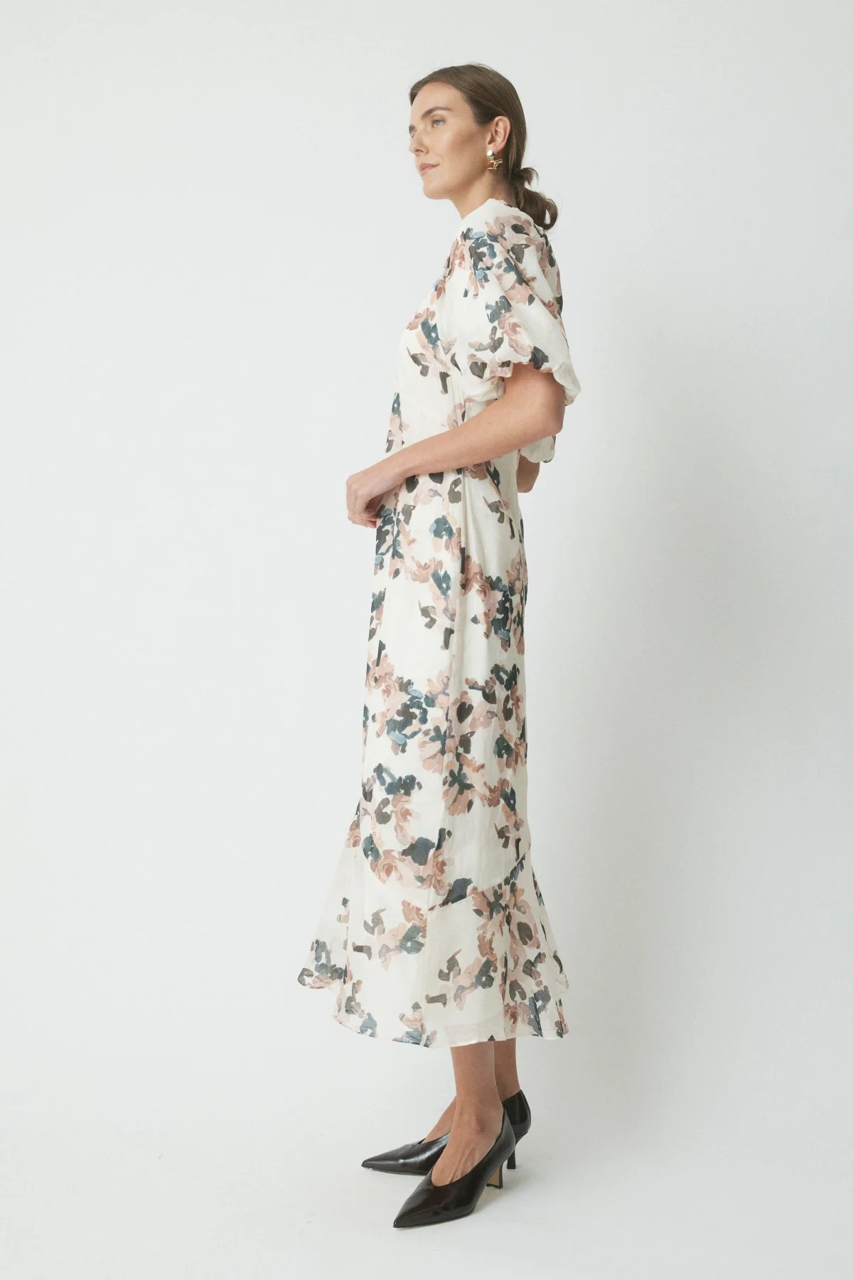 Kit Linen Silk Dress - Multi - Image 3