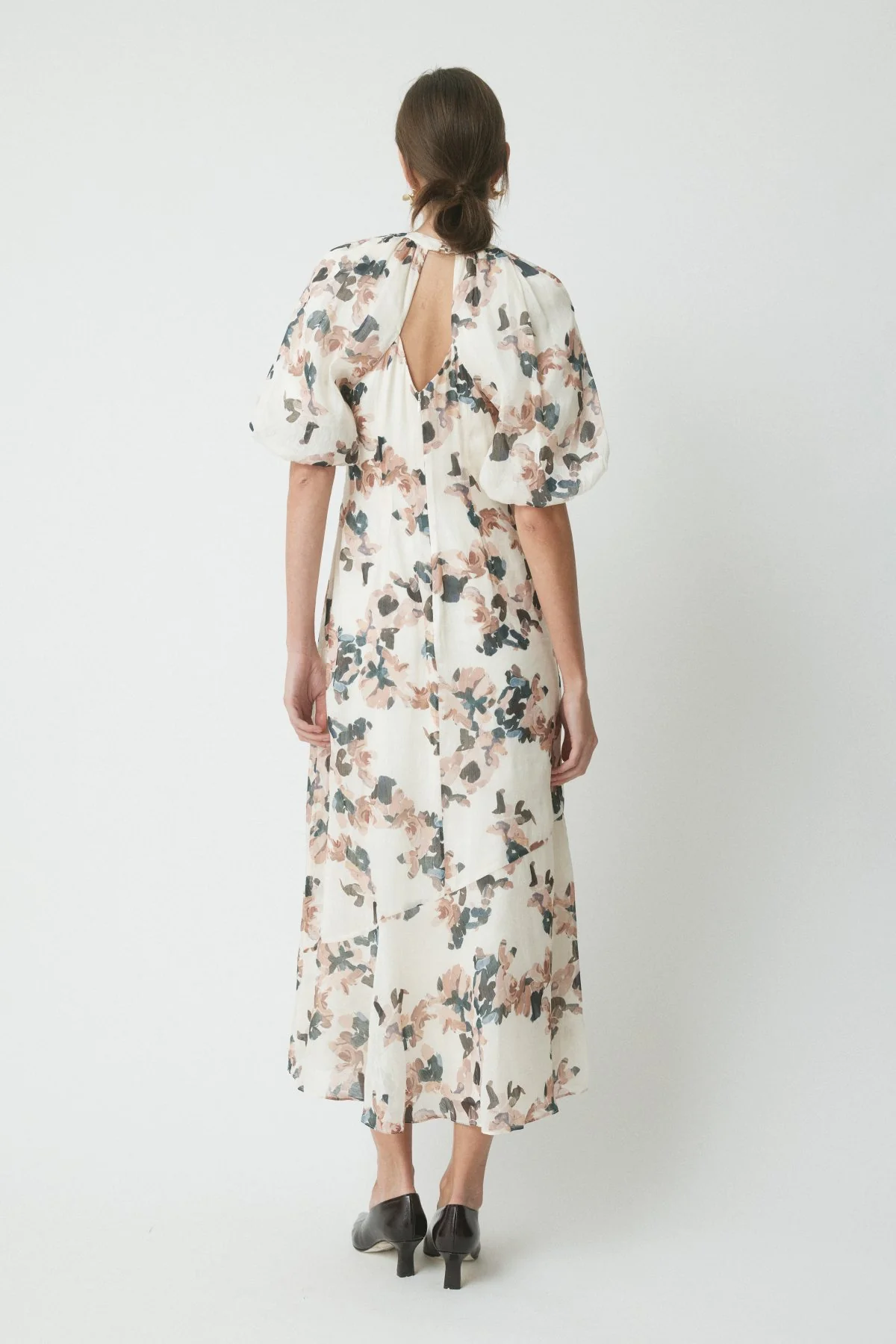 Kit Linen Silk Dress - Multi - Image 4