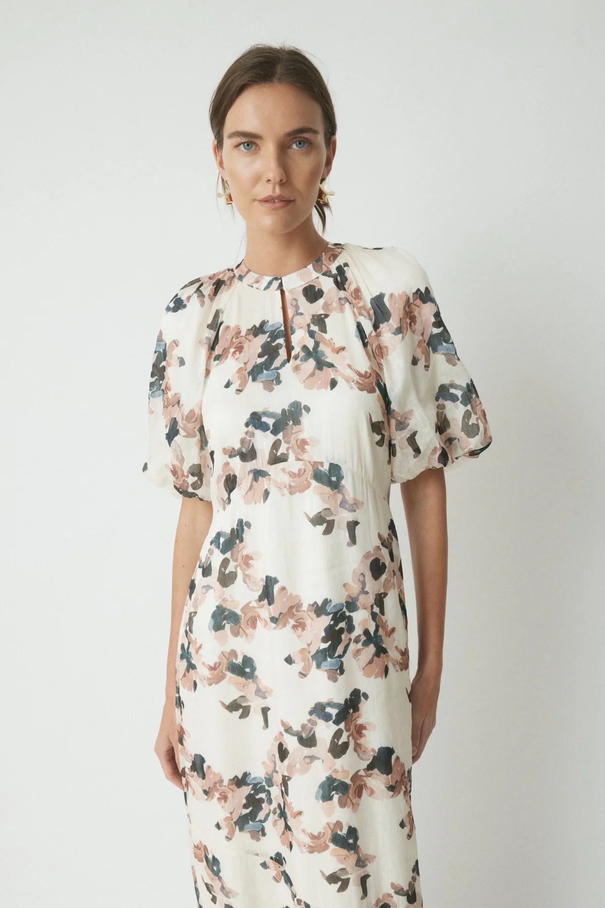 Kit Linen Silk Dress - Multi - Image 5