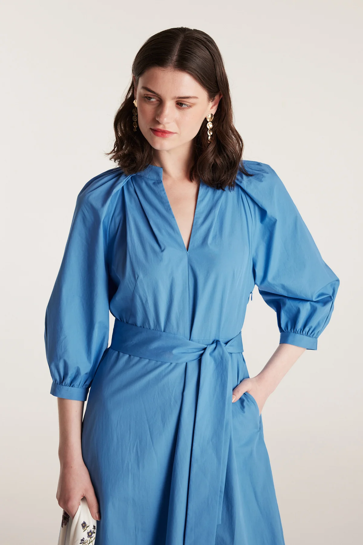 Klein Shirt Dress - Blue - Image 7