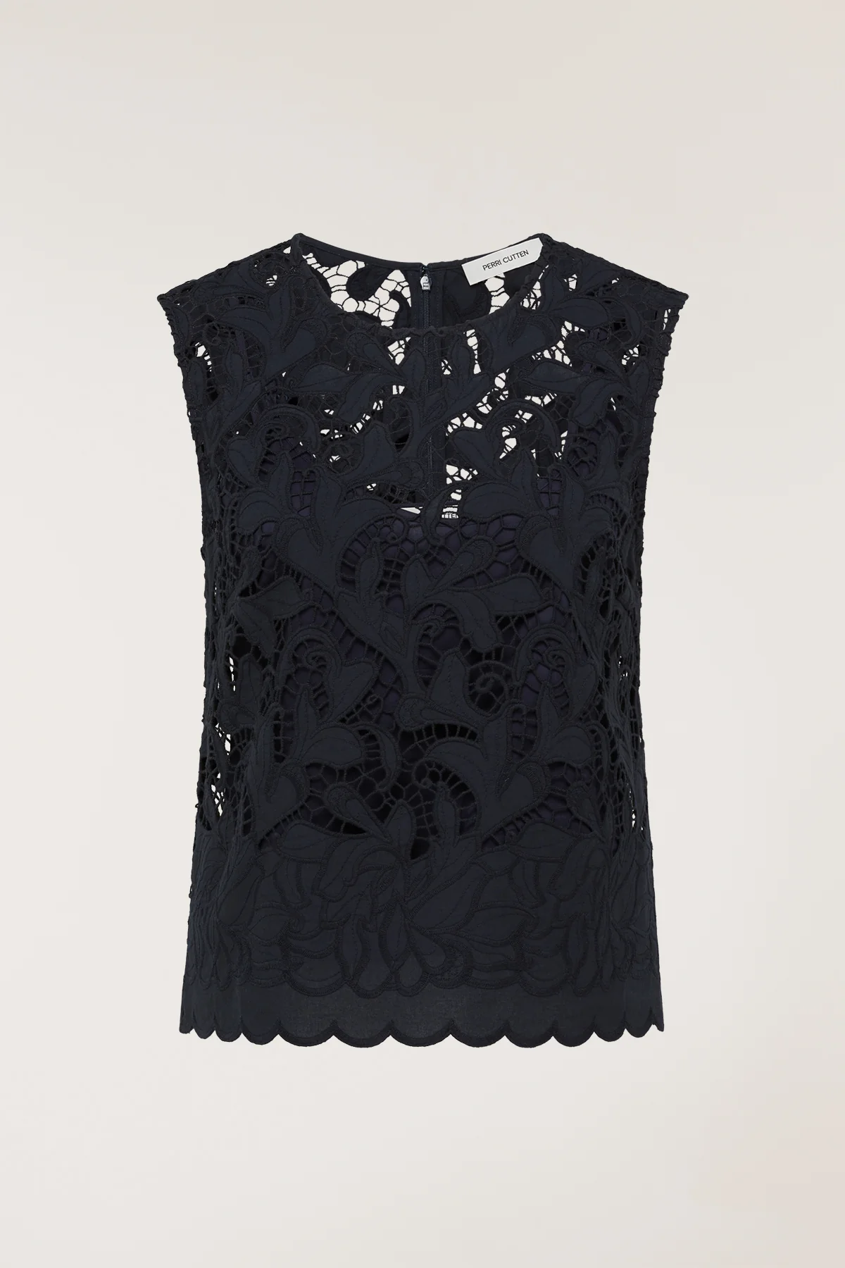 Lace Top - Navy - Image 6