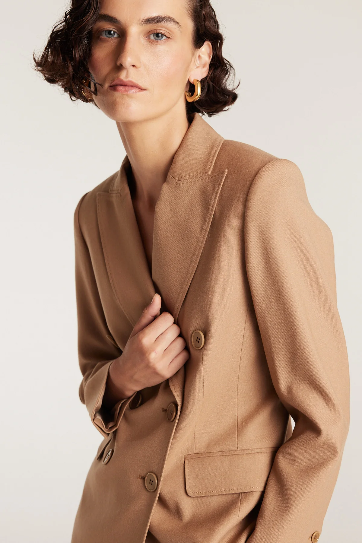 Lea Wool Jacket - Tan - Image 2