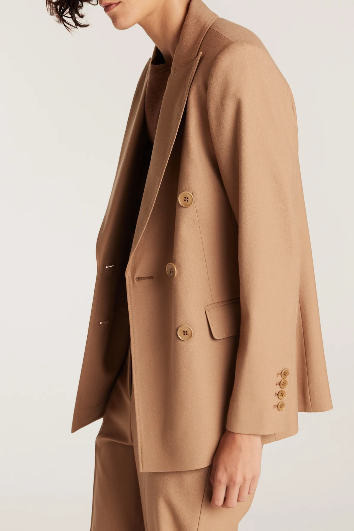 Lea Wool Jacket - Tan - Image 6