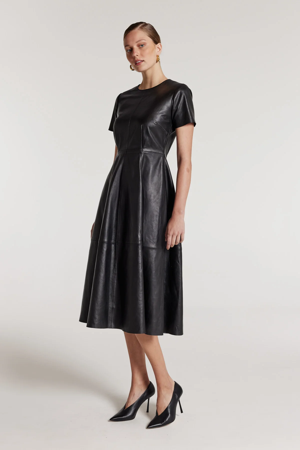 Leather Dress - Black - Image 4