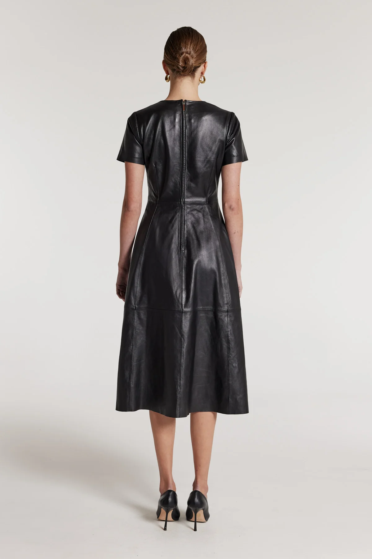 Leather Dress - Black - Image 5